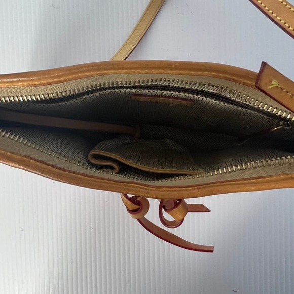 2000 Y2K Dooney & Bourke Shoulder Bag Baguette Signature Monogram Logo Baby Pink - Picture 7 of 10